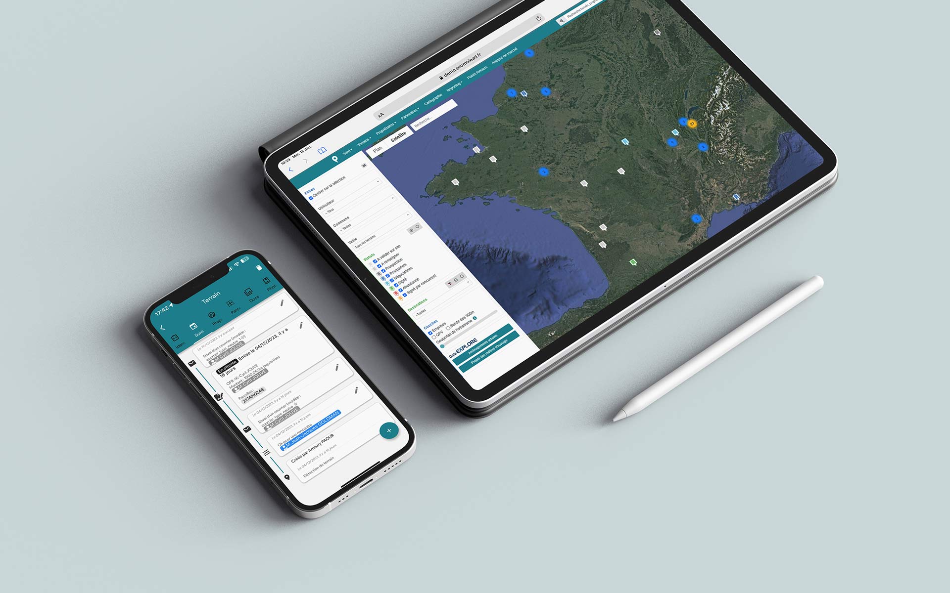 Promolead Télécom : Logiciel de recherche et pilotage de sites Télécoms.
