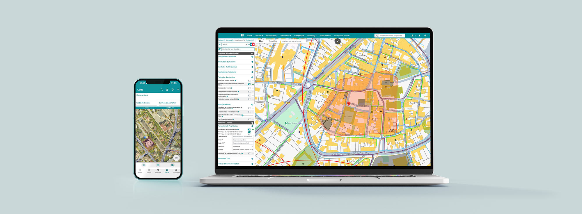 Prospection foncière : sites Télécoms, terrain pour le développement d'infrastructures Télécoms et réseaux de communication.